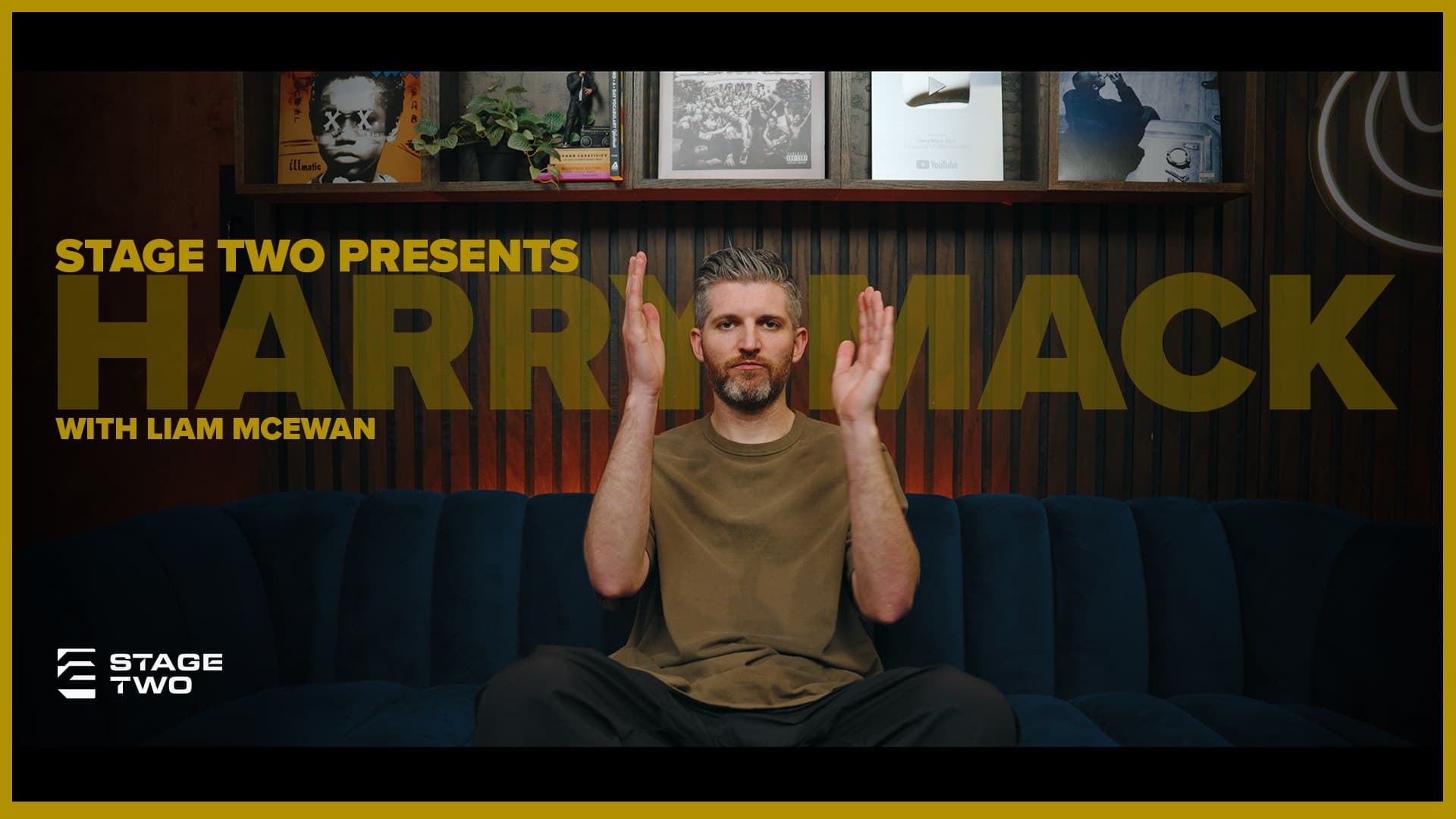"Stage Two presents Harry Mack, with Liam McEwan" title card