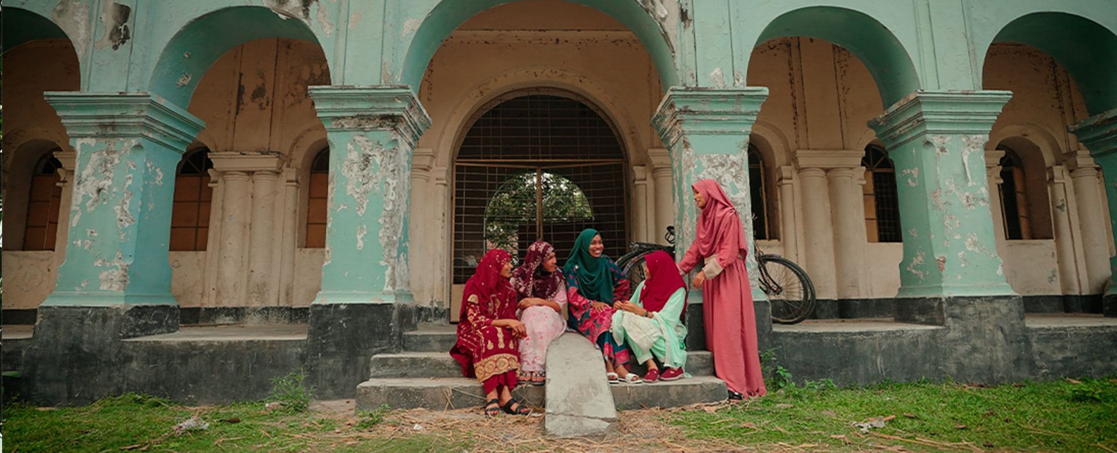 Ceremony in a courtyard, Bangladesh