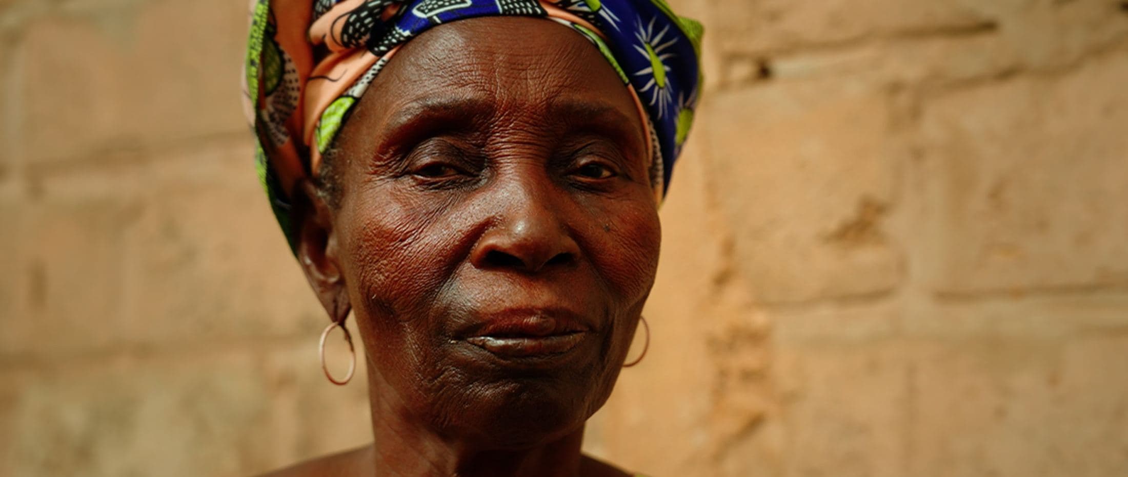 Portrait of a woman in a headwrap, Senegal