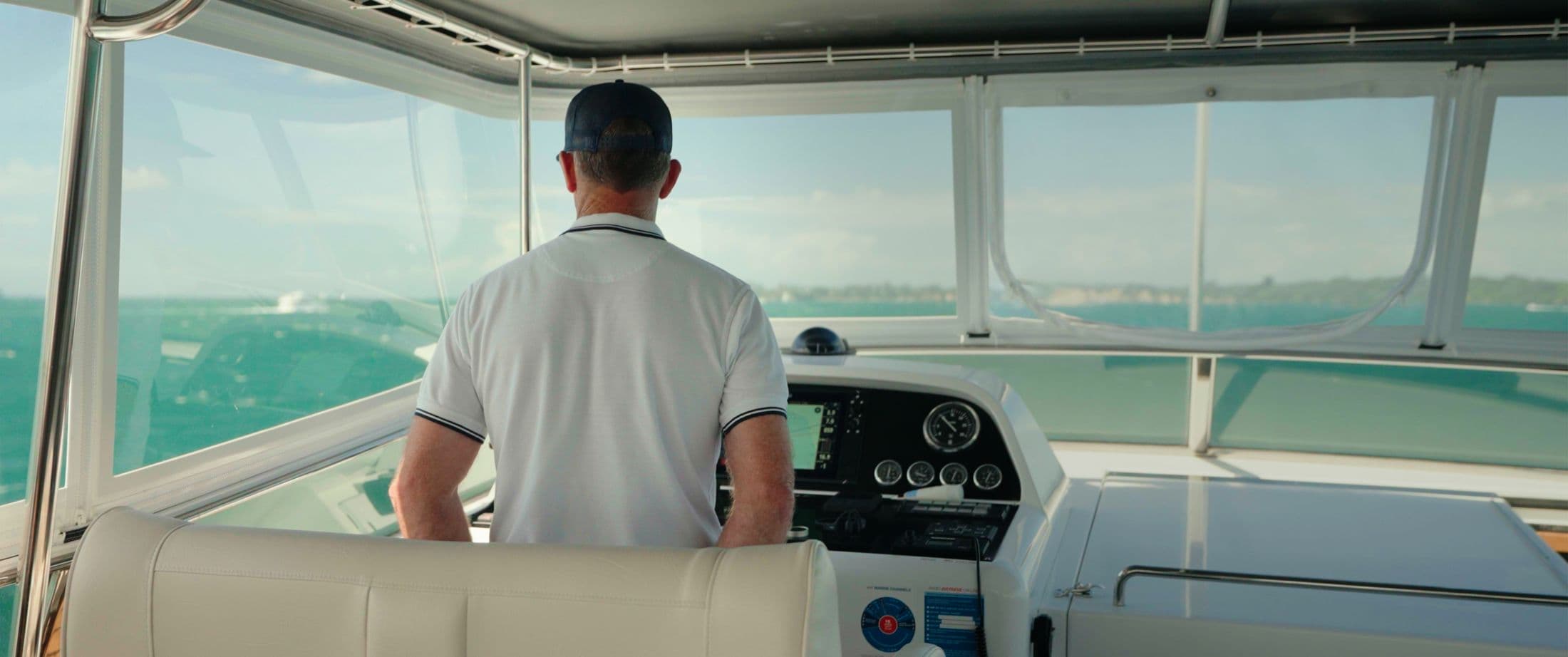 Captain at the helm