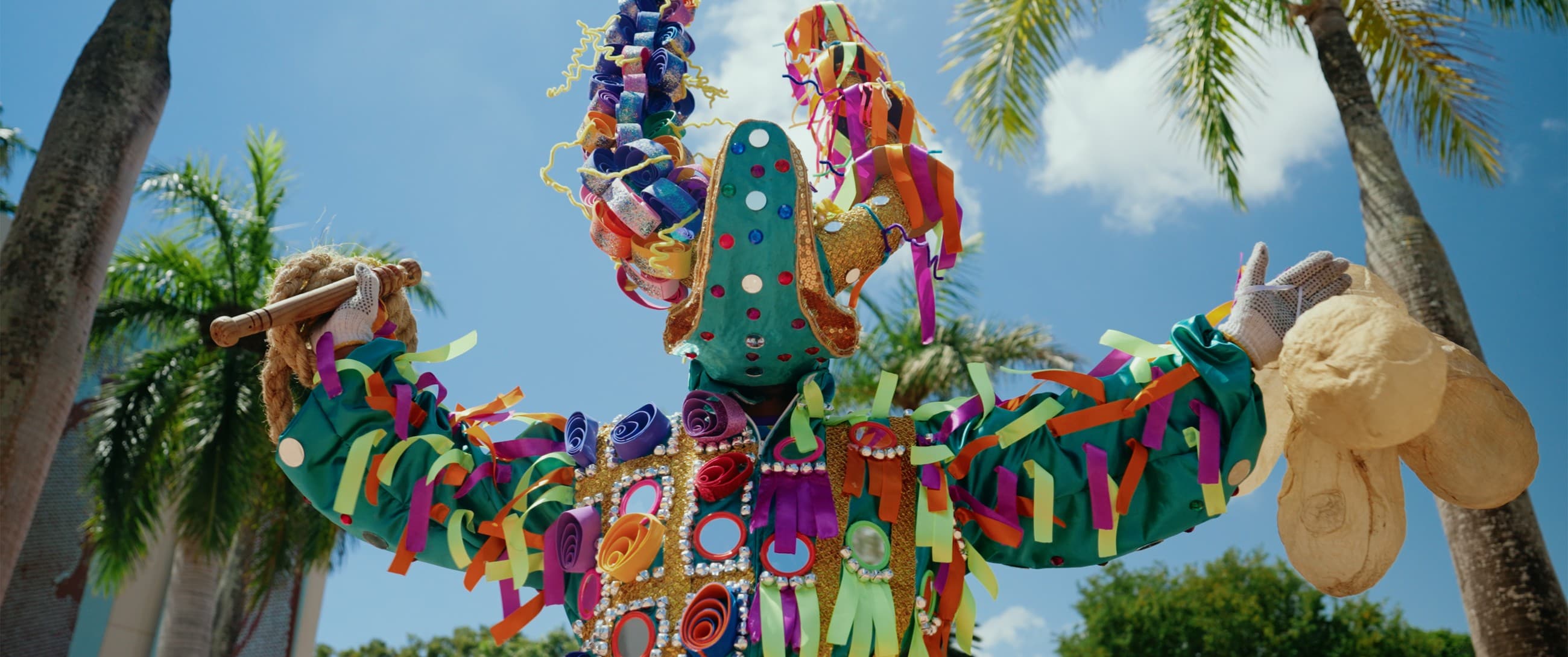 Colourful festival decorations